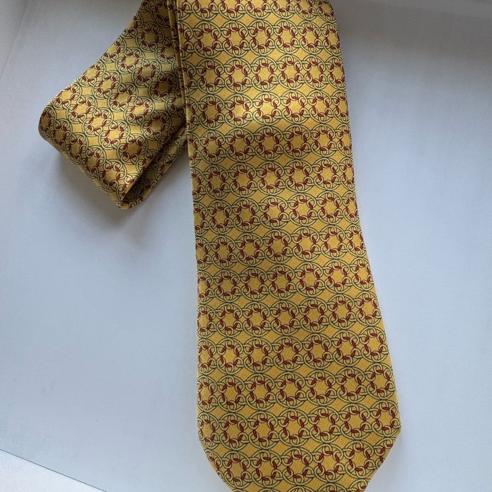 Hermes 100% Silk Tie